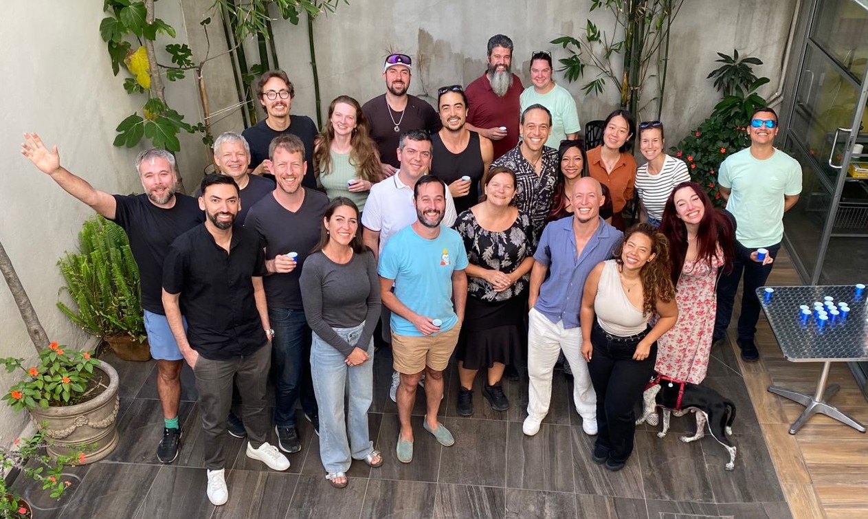 Business owners together at the end of a build day